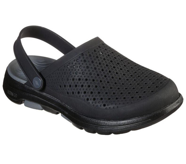 Skechers Herr Svarta/Grå Sandaler - Cali Gear: Gowalk 5 - Astonished - Sverige (FWQRZ-4125)
